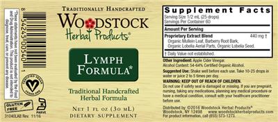 Lymph Formula label