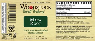 Maca Root label