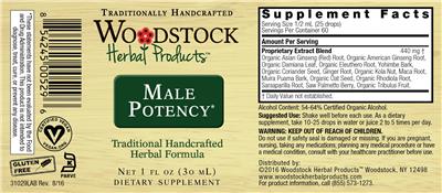 Male Potency label