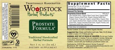 Prostate Formula label