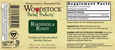 Rhodiola Root label