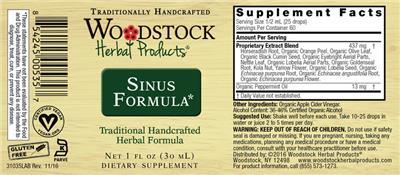 Sinus Formula label