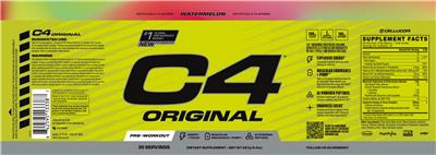 C4 Original Watermelon label