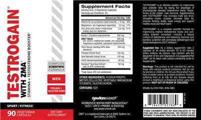 Testrogain with ZMA label