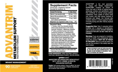 Advantrim 1166 mg label