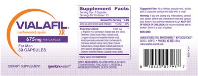 Vialafil XR 675 mg label