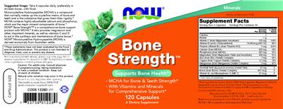 Bone Strength label