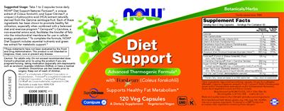 Diet Support label