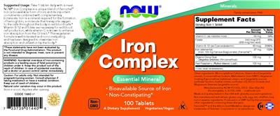 Iron Complex label