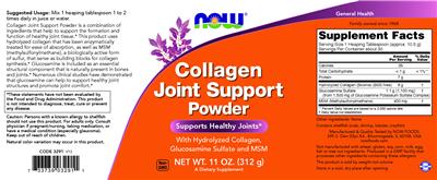 Joint Support Powder label
