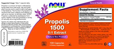 Propolis 1500 label