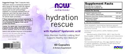 Hydration Rescue label
