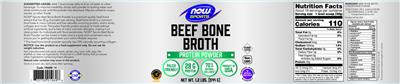Beef Bone Broth label