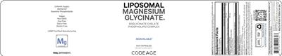Liposomal Magnesium Glycinate label