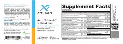 ActivNutrients without Iron label