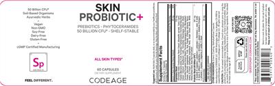 Skin Probiotic 50 Billion CFU label