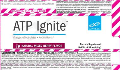 ATP Ignite Natural Mixed Berry Flavor label