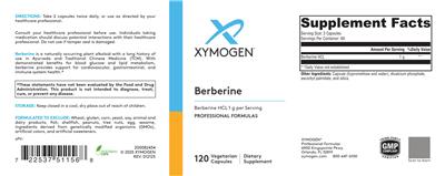 Berberine label