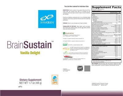 BrainSustain Vanilla Delight label