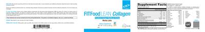 FITFood Lean Collagen Mocha Latte label
