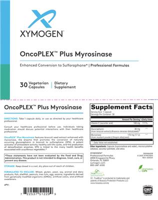 OncoPLEX Plus Myrosinase label