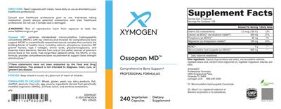 Ossopan MD label