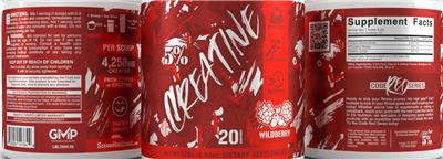 5% Creatine Wildberry label