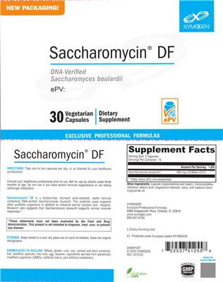 Saccharomycin DF label