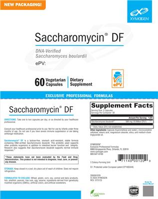 Saccharomycin DF label