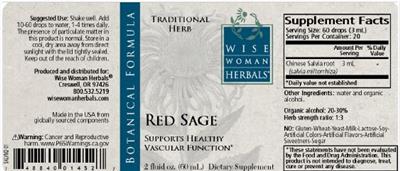 Red Sage label
