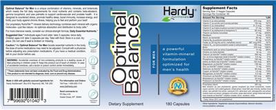 Optimal Balance For Men label