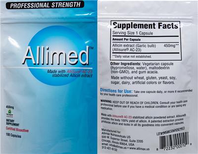 Allimed 450 mg label