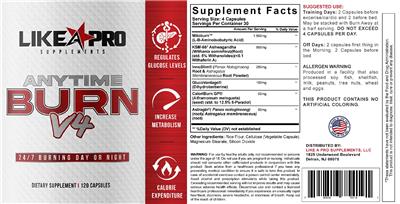 Anytime Burn V4 label