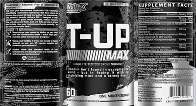 T-Up Max label