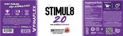 Stimul8 2.0 Rainforest Punch label