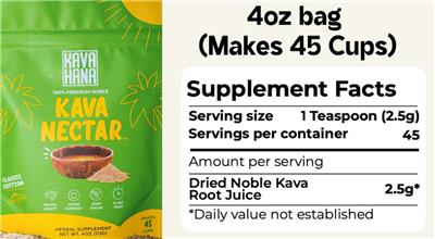 Kava Nectar Classic Edition label