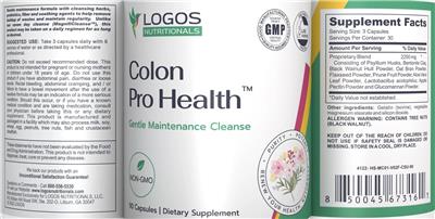 Colon Pro Health label