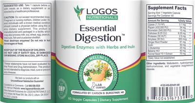 Essential Digestion label