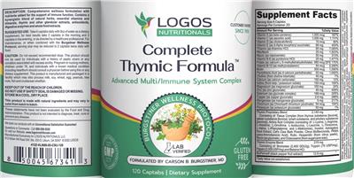 Complete Thymic Formula label
