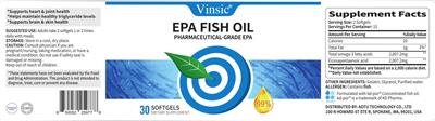 EPA Fish Oil label