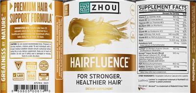 Hairfluence label