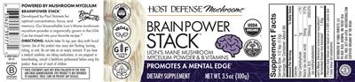Brain Power Stack label