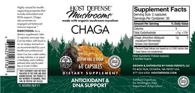 Chaga label