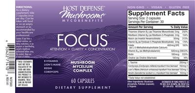Focus label