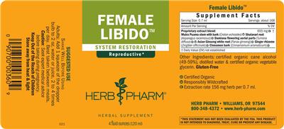 Female Libido label