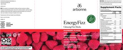 EnergyFizz Raspberry Flavor label
