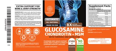 Glucosamine Chondroitin + MSM  label