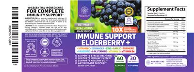 Immune Support Elderberry + label