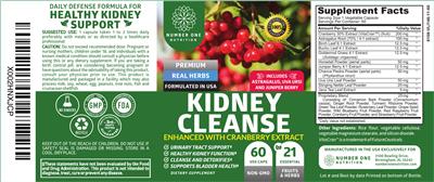 Kidney Cleanse label