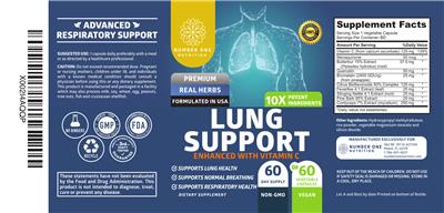 Lung Support label